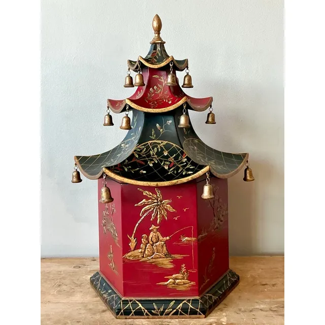 Vintage Asian Pagoda Box — additional photo 1