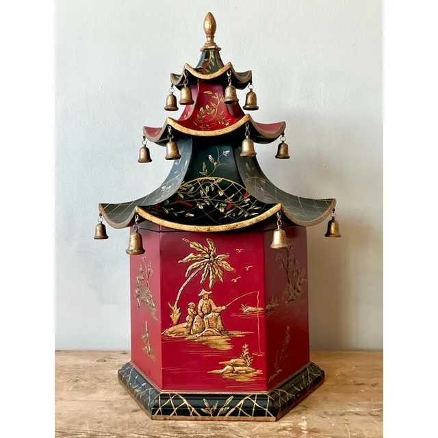 Vintage Asian Pagoda Box — additional photo 2