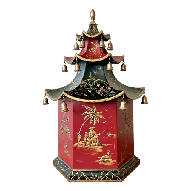 Vintage Asian Pagoda Box — additional photo 8
