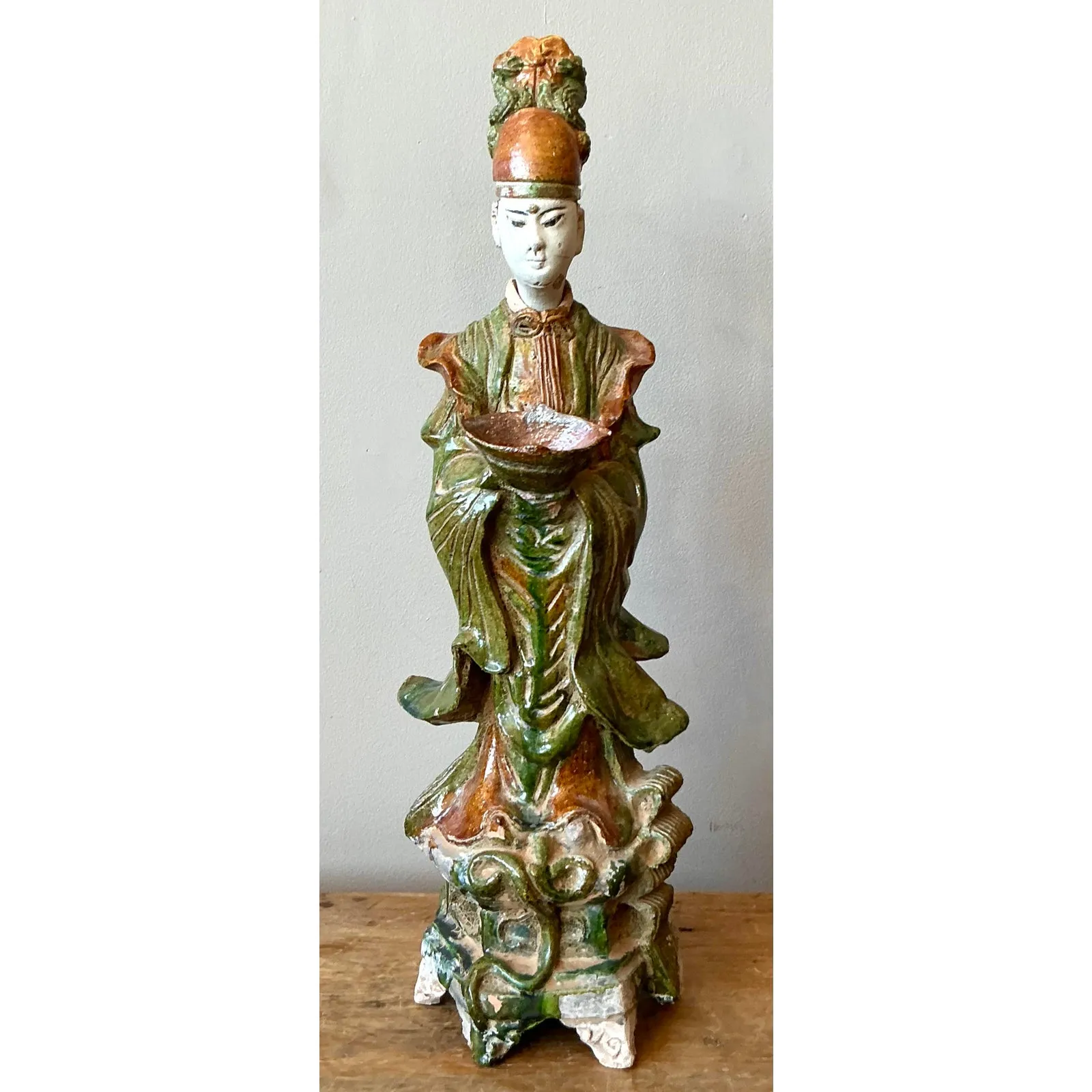 Vintage Asian Painted Ceramic Character — additional photo 6