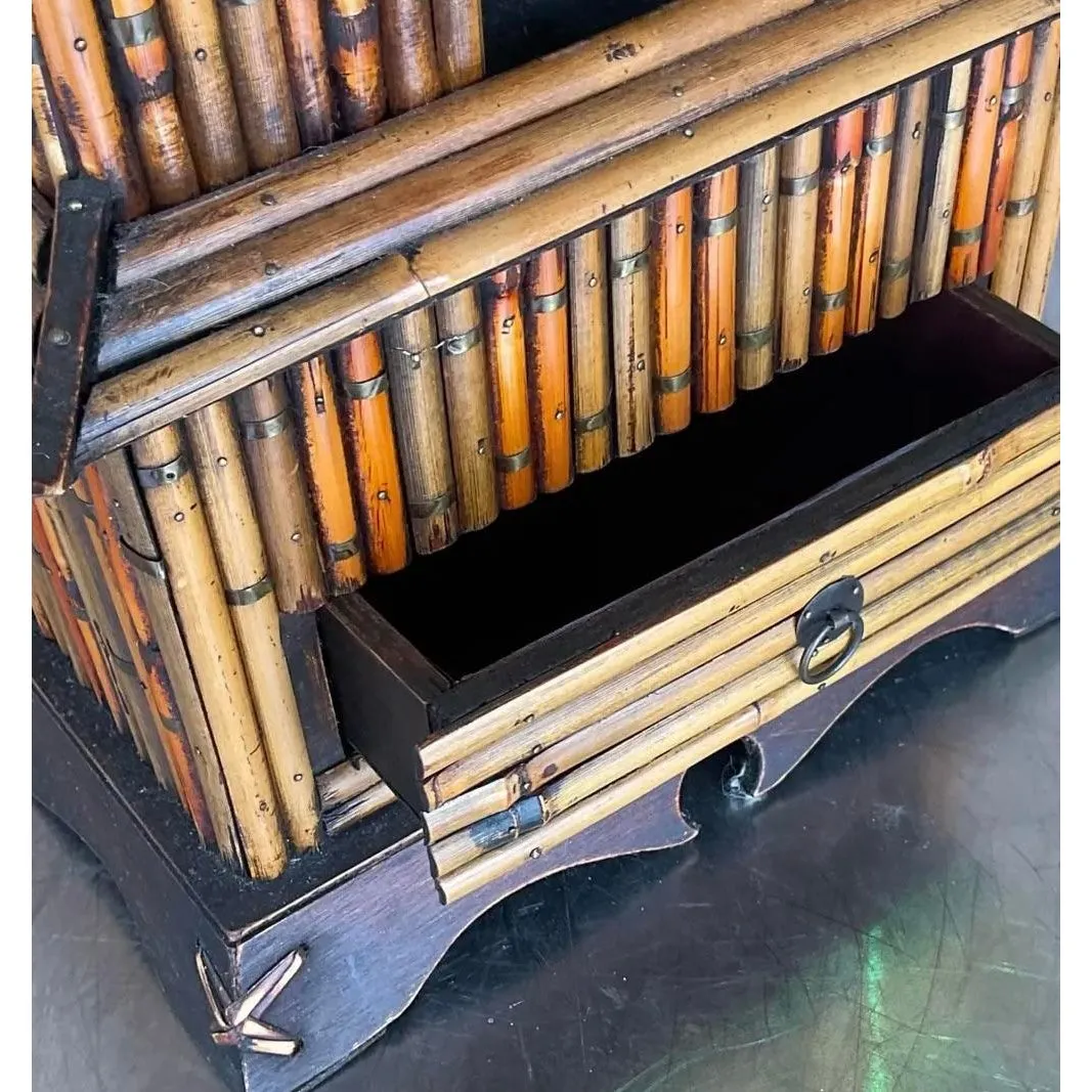 Vintage Asian Rattan Pagodas - A Pair — additional photo 2