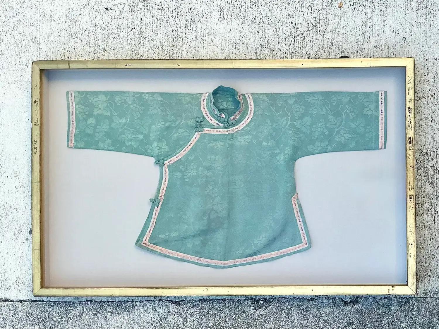 Vintage Asian Shadowbox Silk Lady’s Jacquard Kimono Jacket — additional photo 2