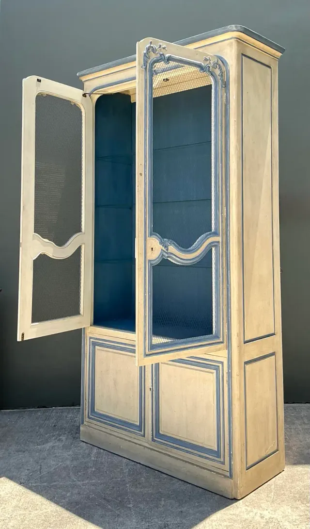 Vintage Baker French Provincial Wire Front Armoire — additional photo 5