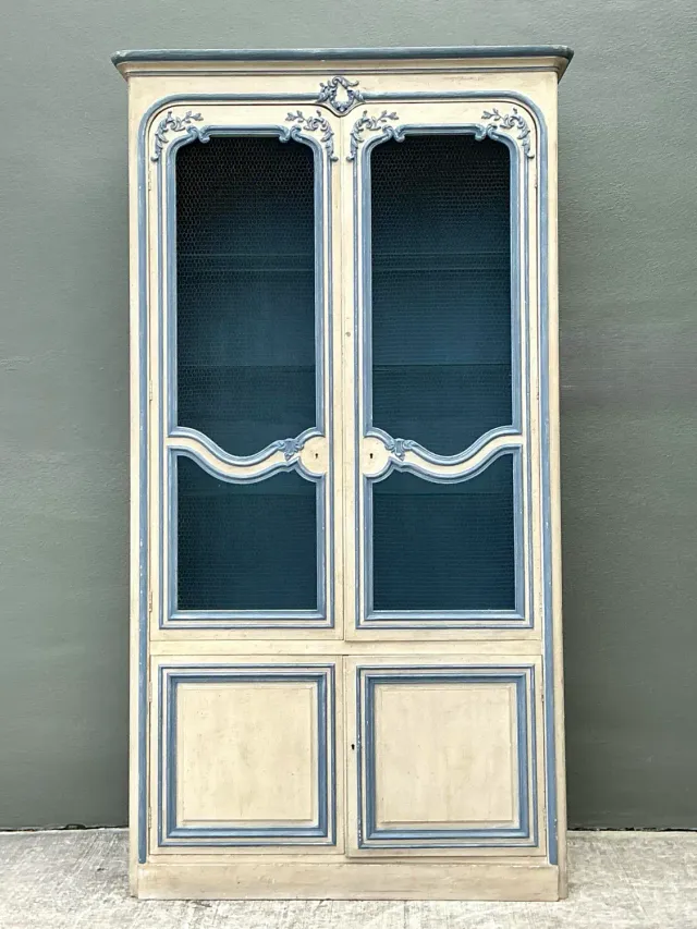 Vintage Baker French Provincial Wire Front Armoire — additional photo 6