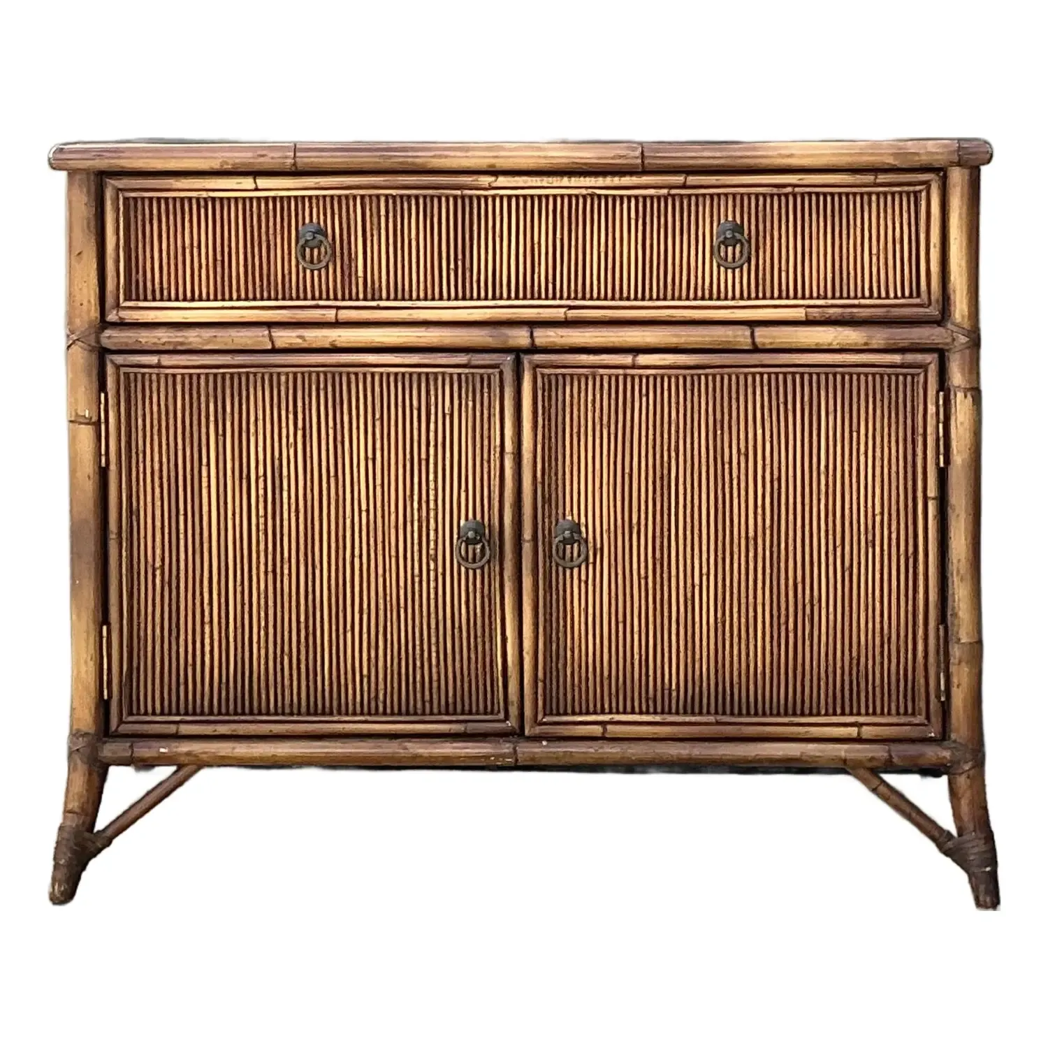 Vintage Baker Milling Road Pencil Reed Sideboard — additional photo 1