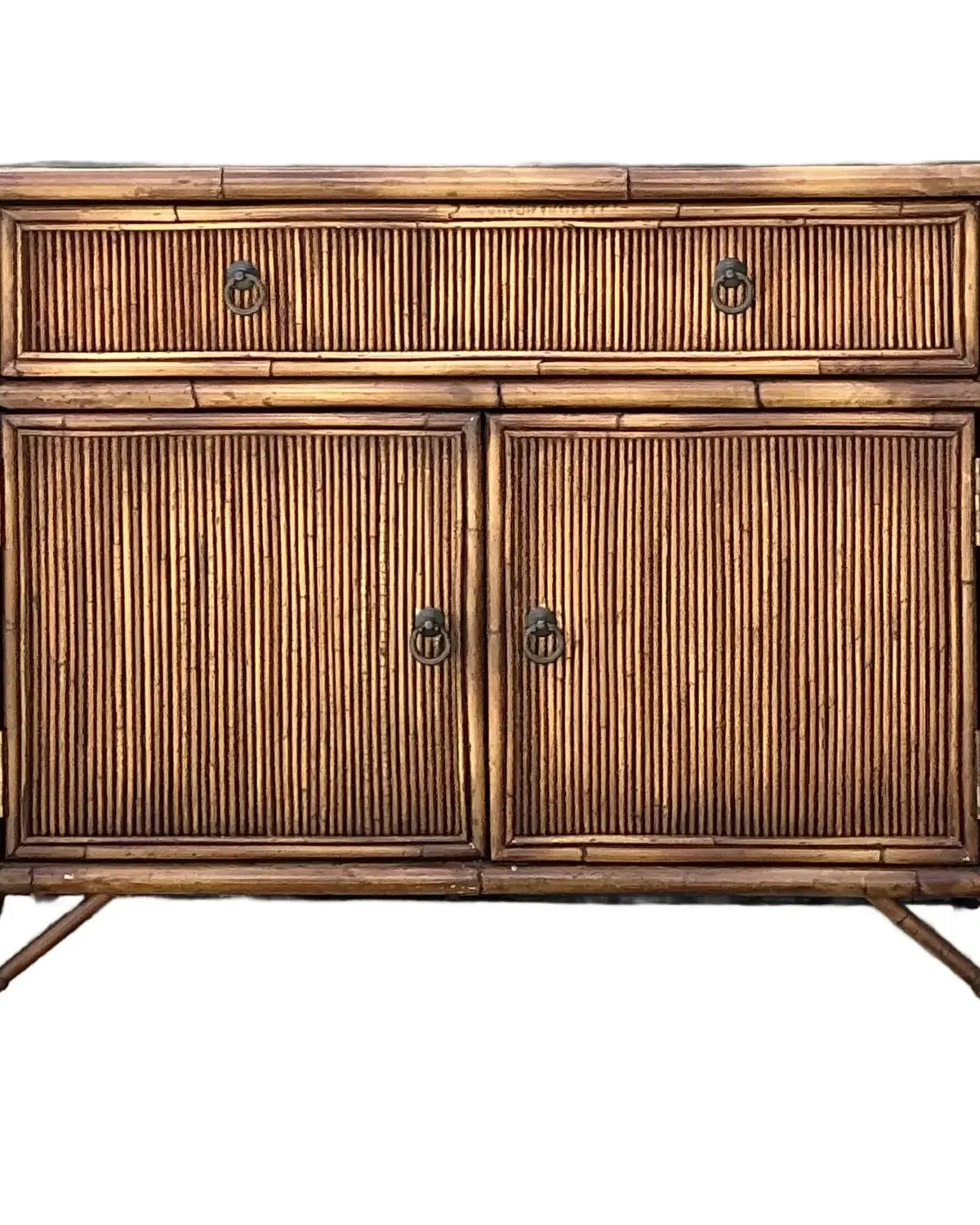 Vintage Baker Milling Road Pencil Reed Sideboard