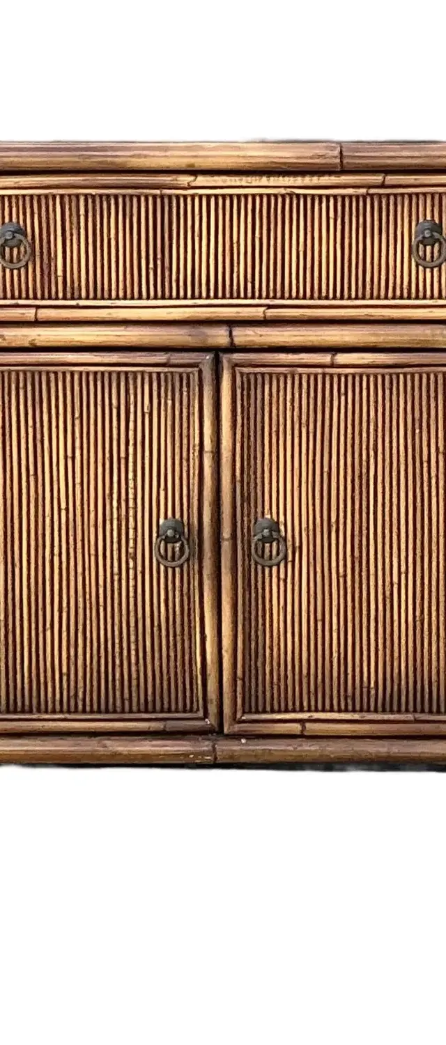 Vintage Baker Milling Road Pencil Reed Sideboard