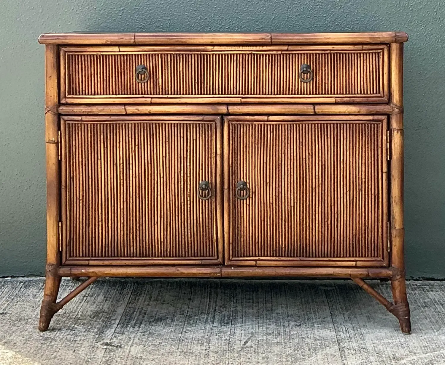 Vintage Baker Milling Road Pencil Reed Sideboard — additional photo 2