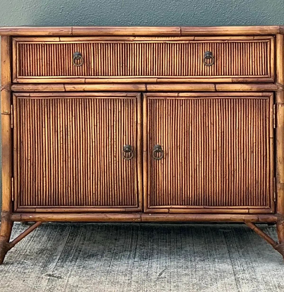 Vintage Baker Milling Road Pencil Reed Sideboard — additional photo 1