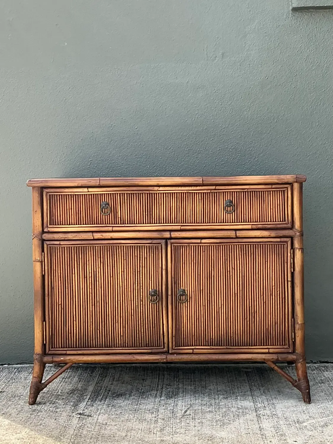 Vintage Baker Milling Road Pencil Reed Sideboard — additional photo 2