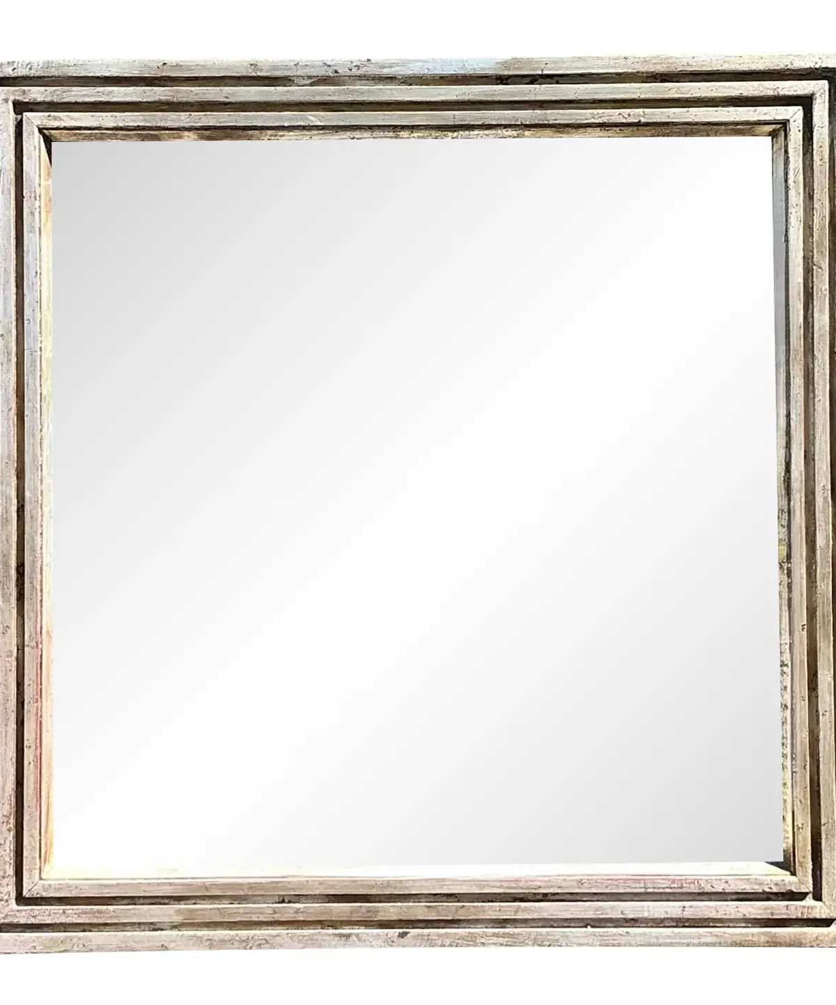 Vintage Baker Milling Road Silver Leaf Mirror