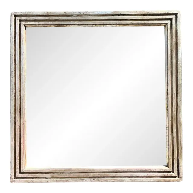 Vintage Baker Milling Road Silver Leaf Mirror — additional photo 1