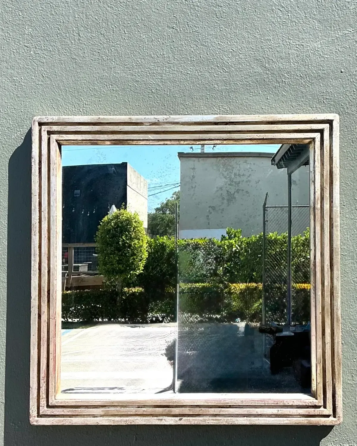 Vintage Baker Milling Road Silver Leaf Mirror — additional photo 5