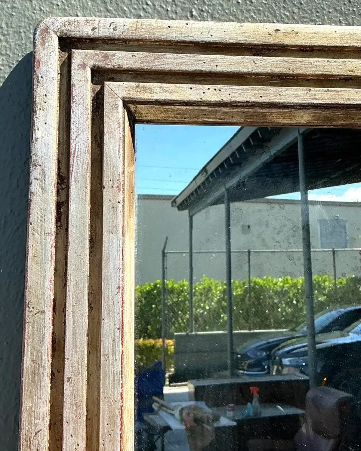 Vintage Baker Milling Road Silver Leaf Mirror — additional photo 6