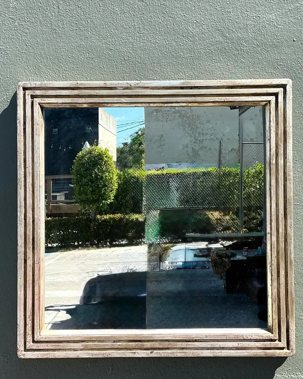 Vintage Baker Milling Road Silver Leaf Mirror — additional photo 7