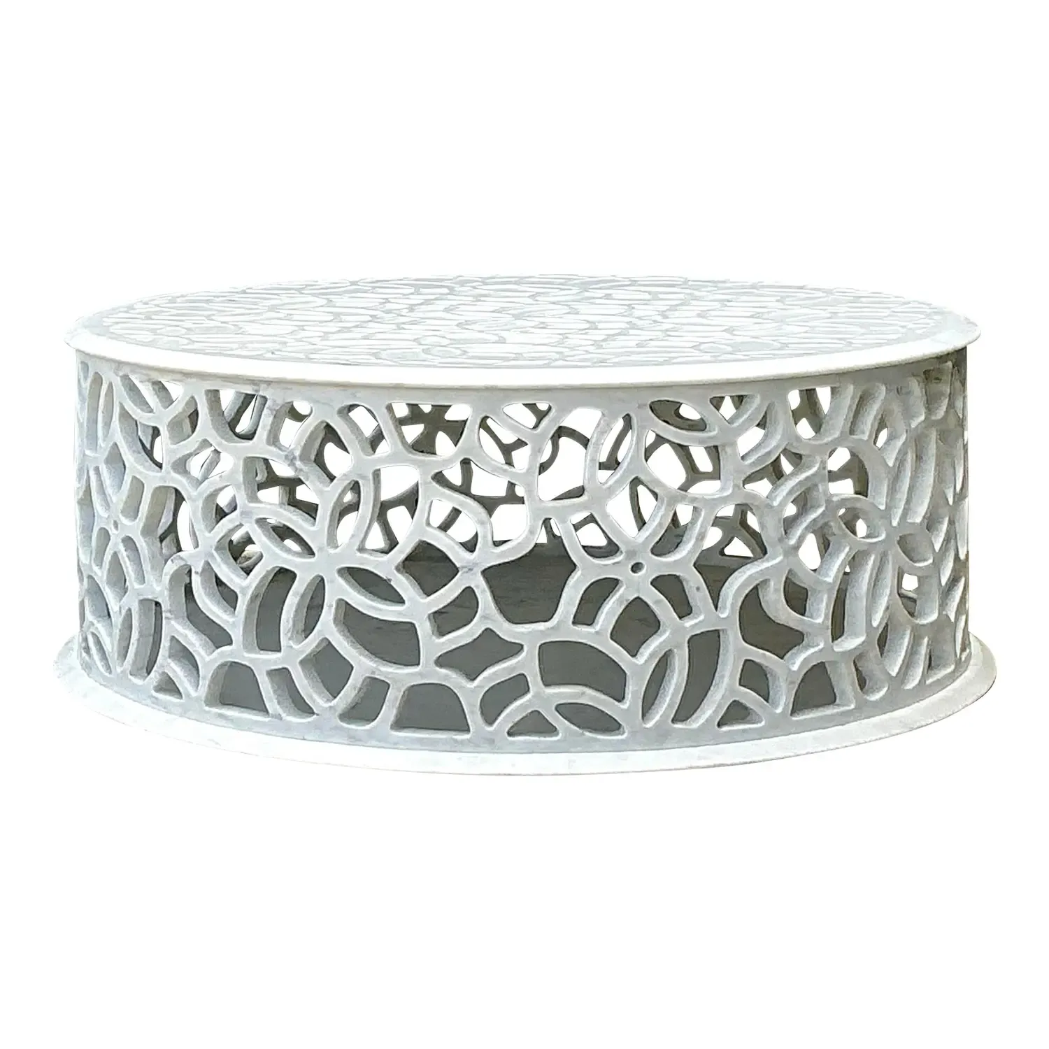 Vintage Baker Pierced Bangle Stone Coffee Table