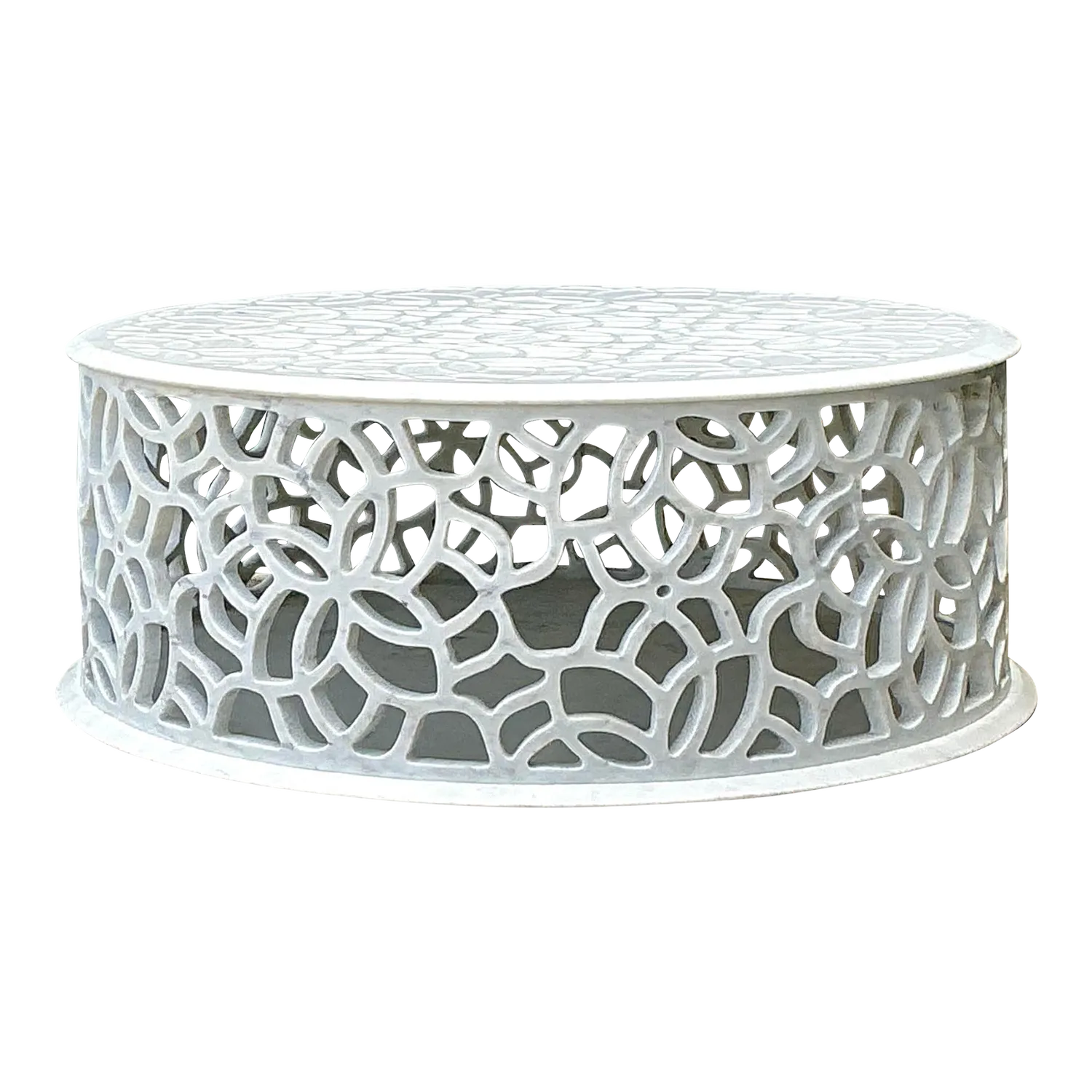 Vintage Baker Pierced Bangle Stone Coffee Table — additional photo 8