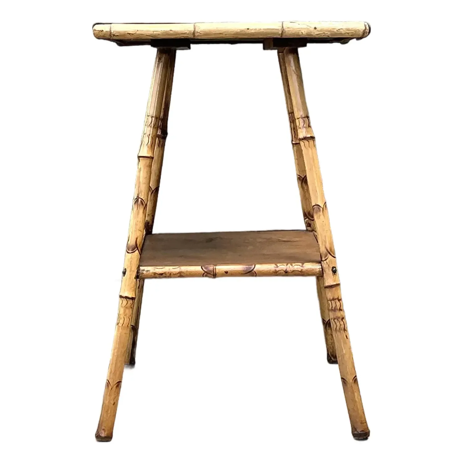 Vintage Bamboo Side Table — additional photo 2