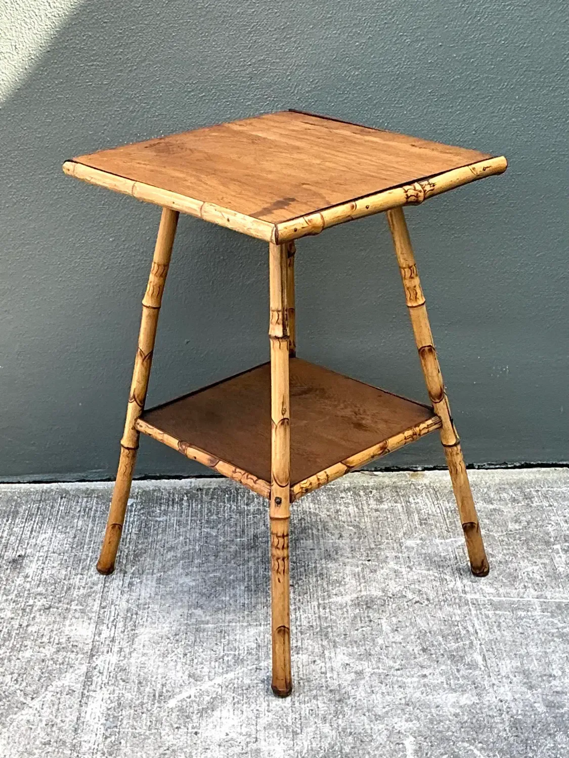 Vintage Bamboo Side Table — additional photo 5
