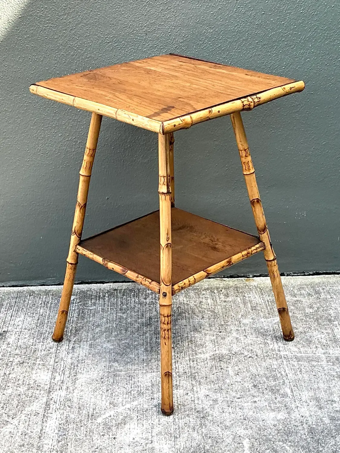 Vintage Bamboo Side Table — additional photo 7