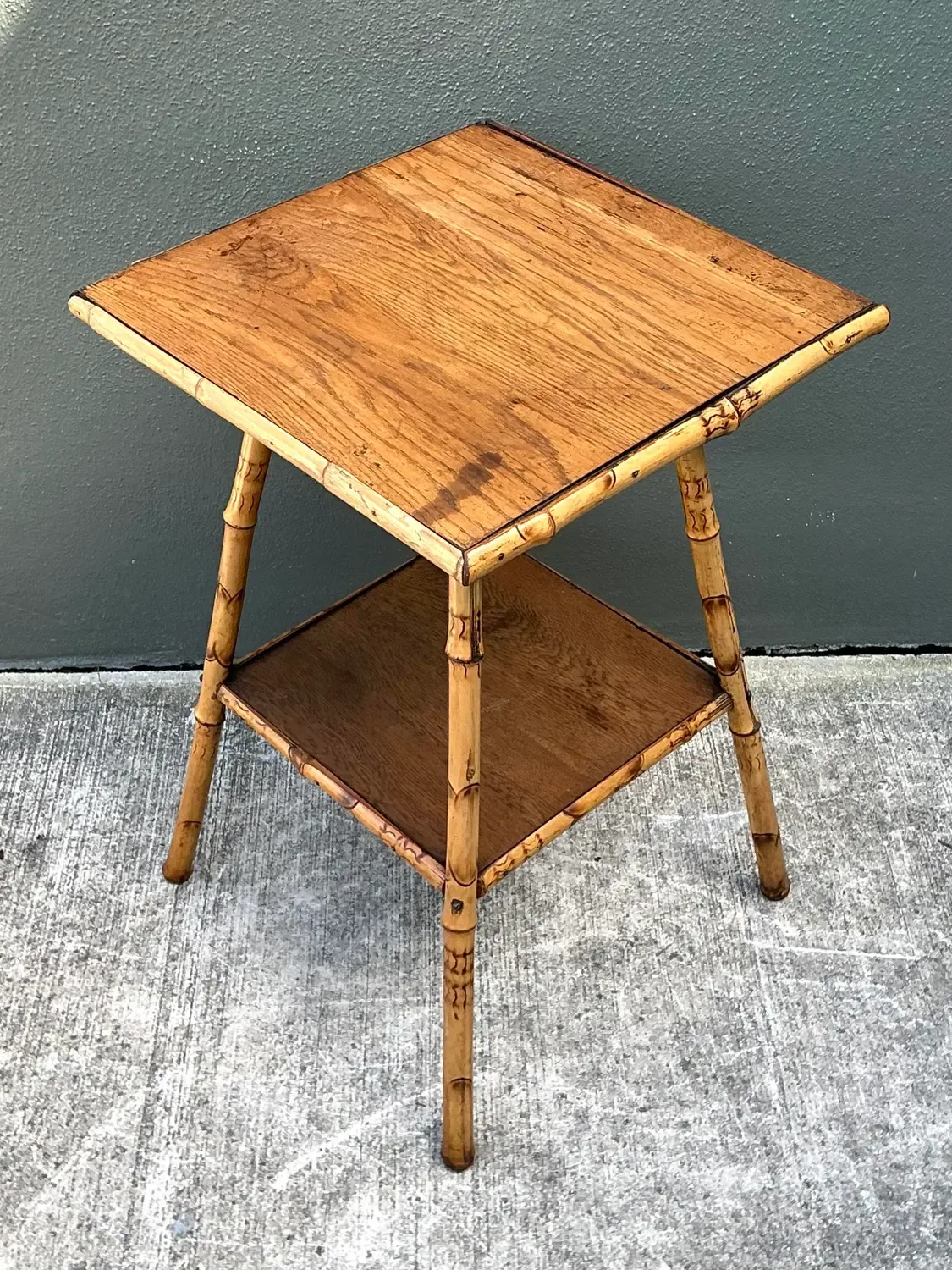 Vintage Bamboo Side Table — additional photo 8