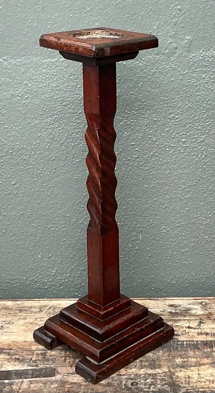 Vintage Barley Twist Candlestick — additional photo 1
