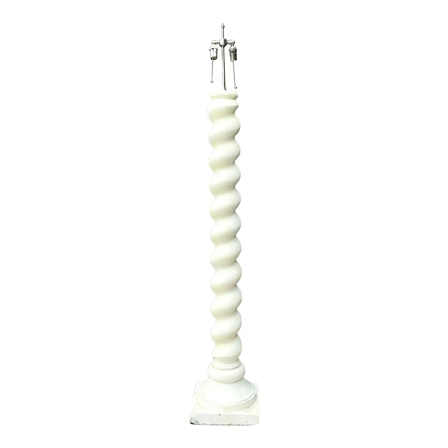 Vintage Barley Twist Floor Lamp After Michael Taylor