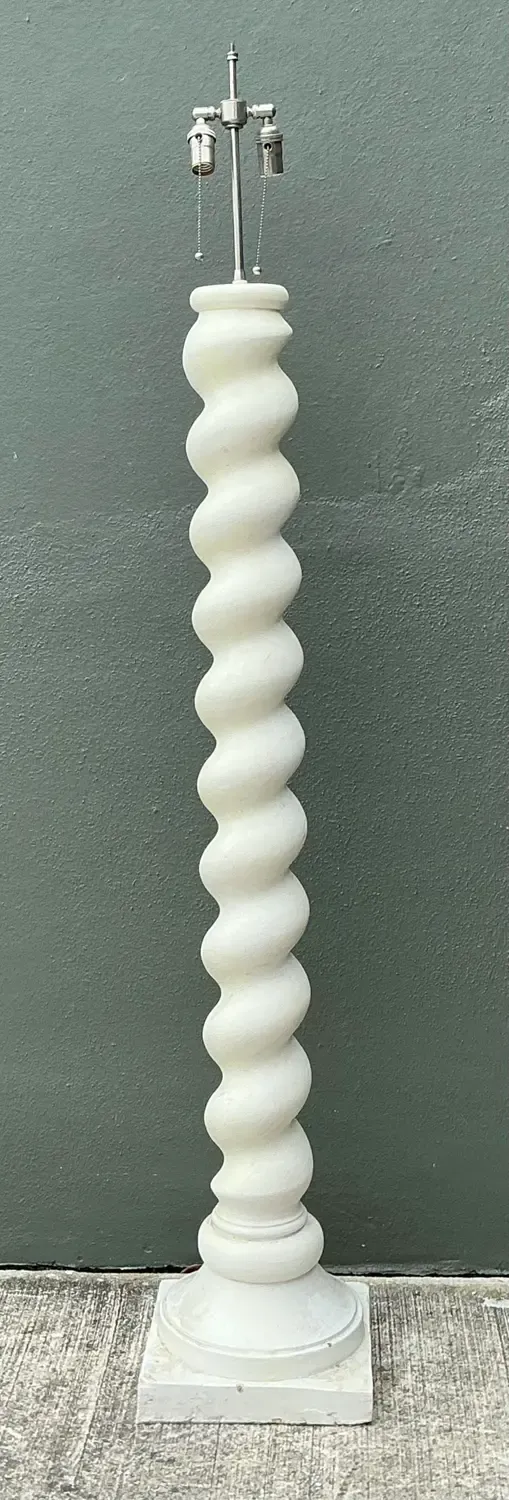 Vintage Barley Twist Floor Lamp After Michael Taylor — additional photo 1