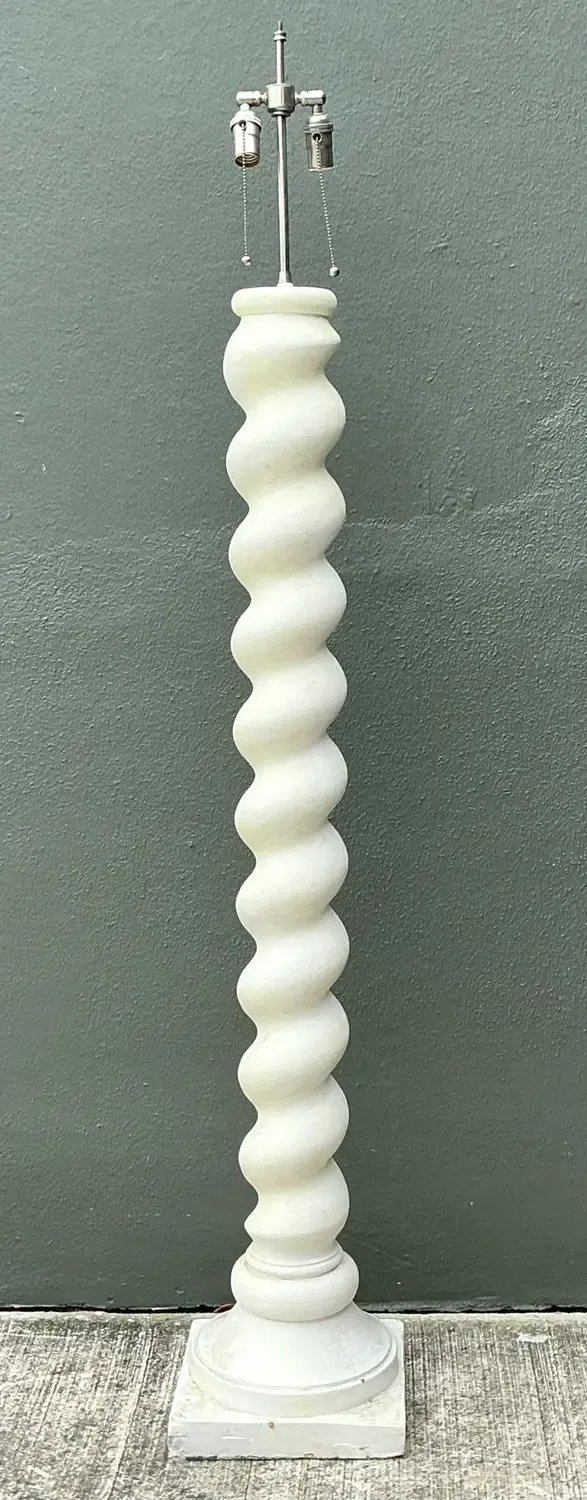 Vintage Barley Twist Floor Lamp After Michael Taylor — additional photo 2