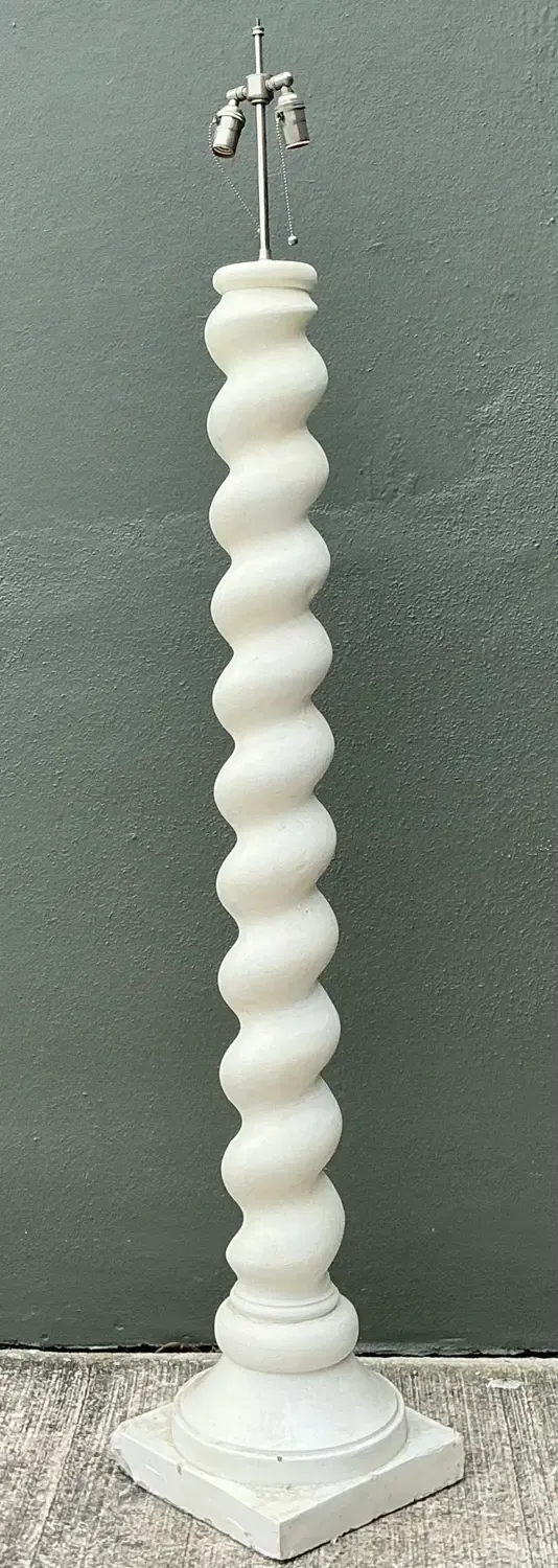 Vintage Barley Twist Floor Lamp After Michael Taylor — additional photo 4