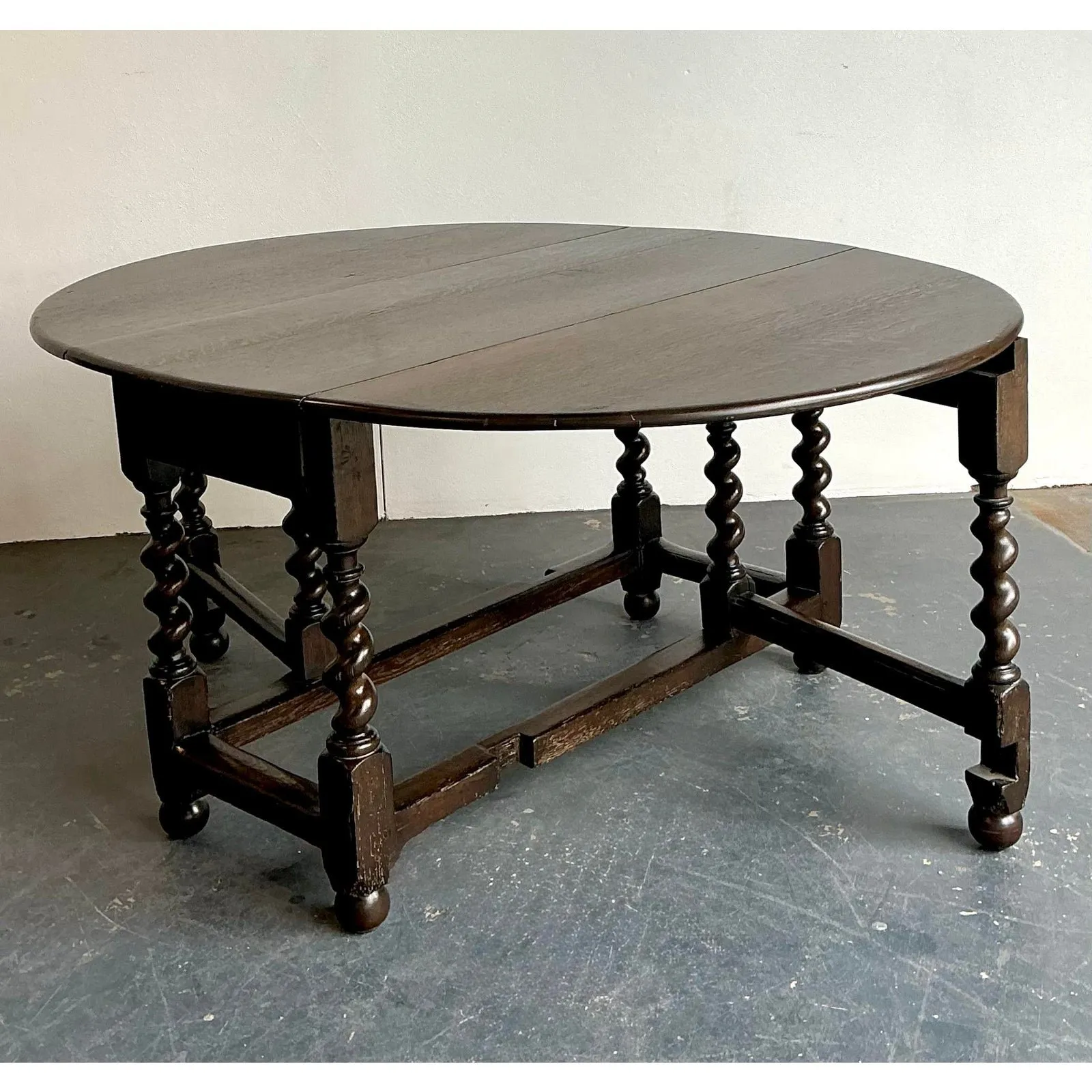 Vintage Barley Twist Gate Leg Table — additional photo 5