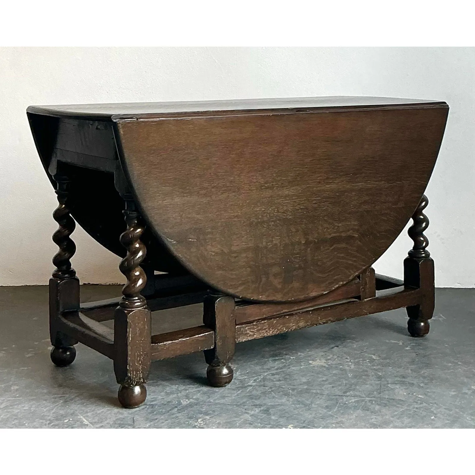 Vintage Barley Twist Gate Leg Table — additional photo 7