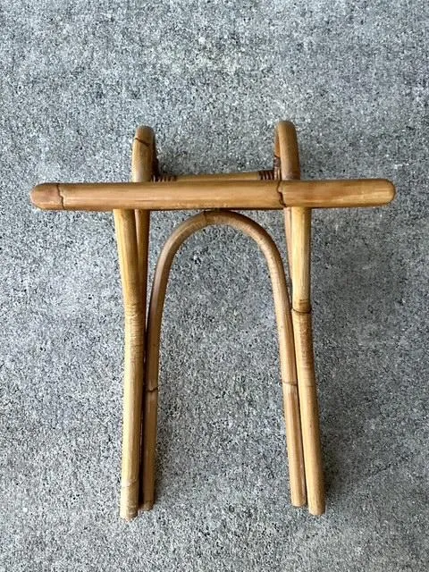 Vintage Bielecky Brothers Rattan Hook on Side Table — additional photo 3