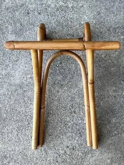 Vintage Bielecky Brothers Rattan Hook on Side Table — additional photo 7