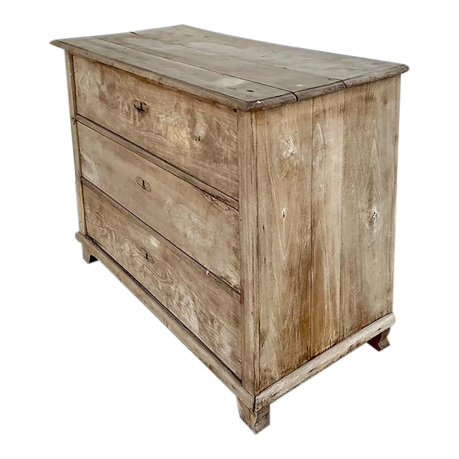 Vintage Bleached Biedermeier Chest of Drawers - Pine, 47.25W x 37H — additional photo 5