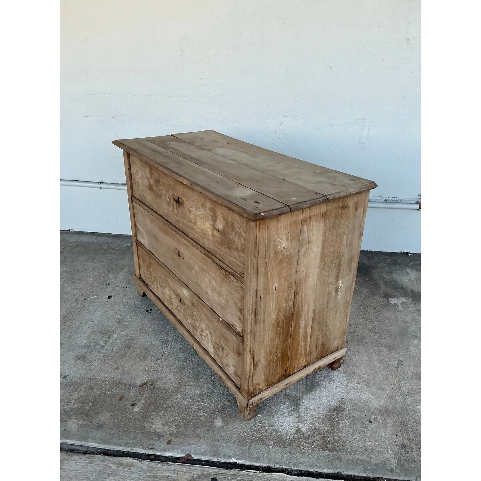 Vintage Bleached Biedermeier Chest of Drawers - Pine, 47.25W x 37H — additional photo 6