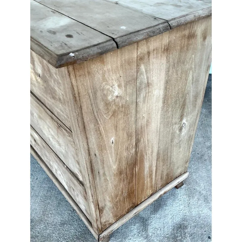 Vintage Bleached Biedermeier Chest of Drawers - Pine, 47.25W x 37H — additional photo 7