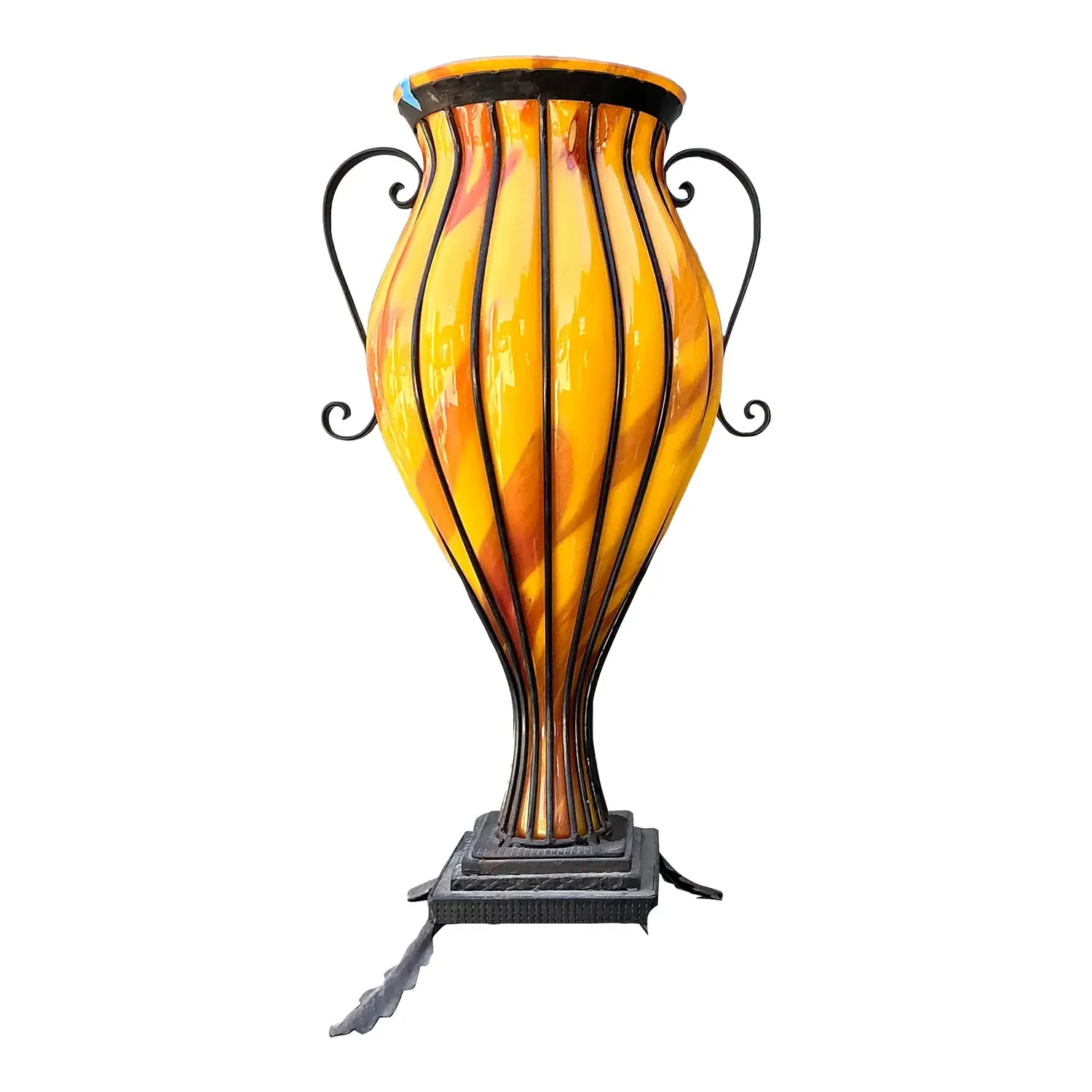 Vintage Blown Glass Urn