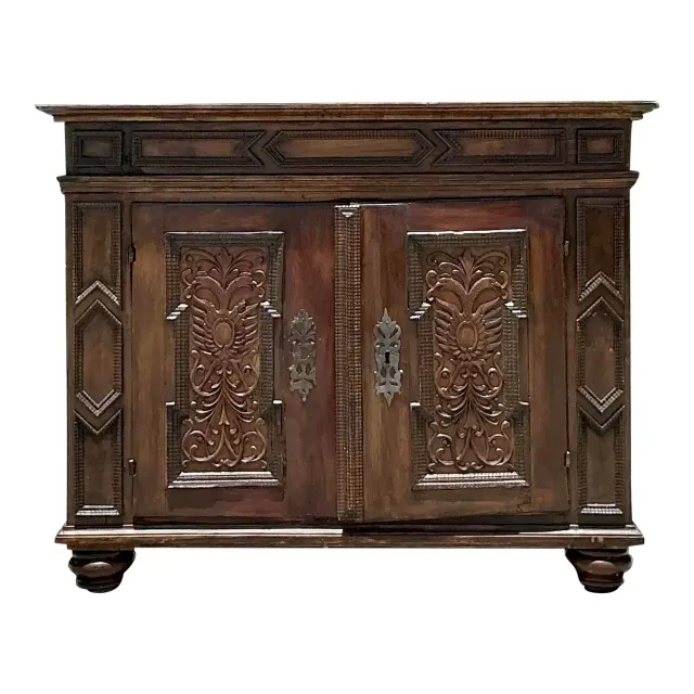 Vintage Boho 18th Century Primitive Cabinet — additional photo 1