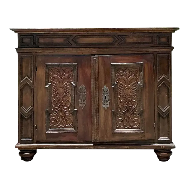 Vintage Boho 18th Century Primitive Cabinet — additional photo 4