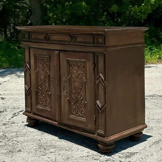 Vintage Boho 18th Century Primitive Cabinet — additional photo 6