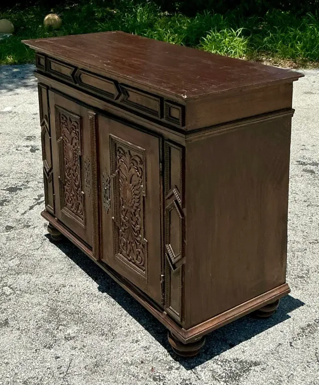 Vintage Boho 18th Century Primitive Cabinet — additional photo 7