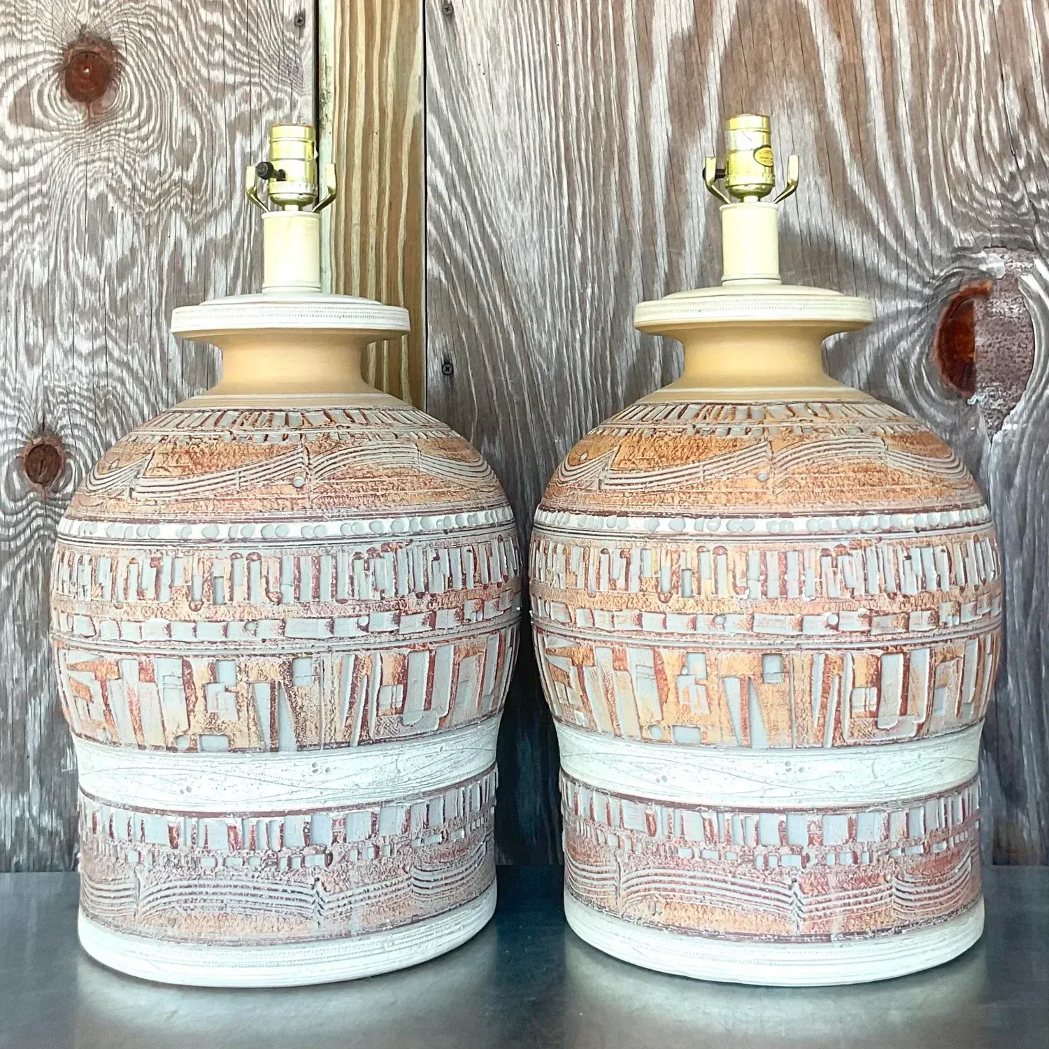 Vintage Boho 1970s Casual Lamps - a Pair — additional photo 3
