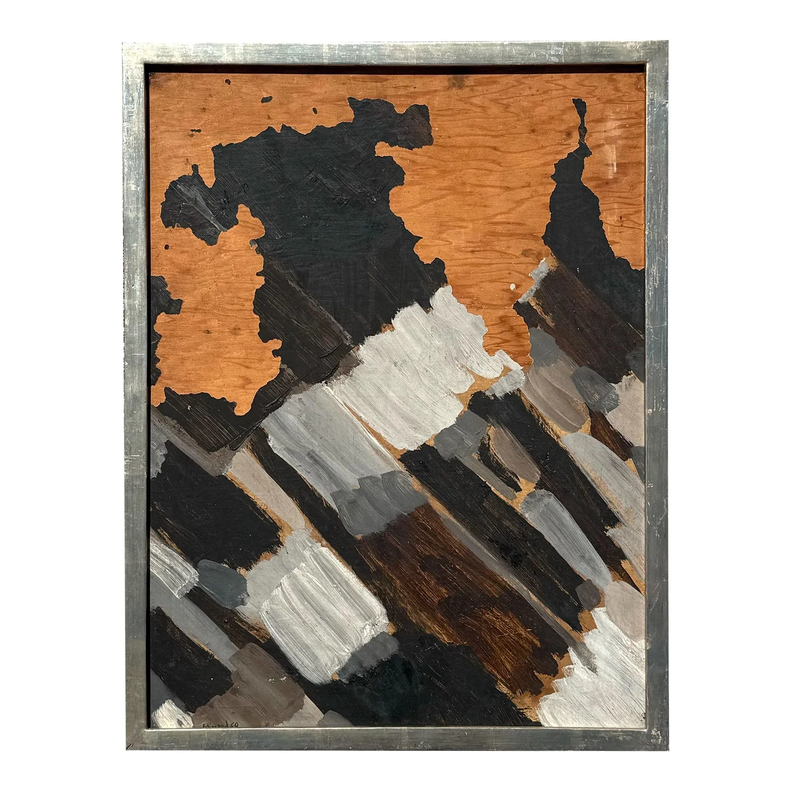 Vintage Boho Abstract Mixed Media on Wood — additional photo 1