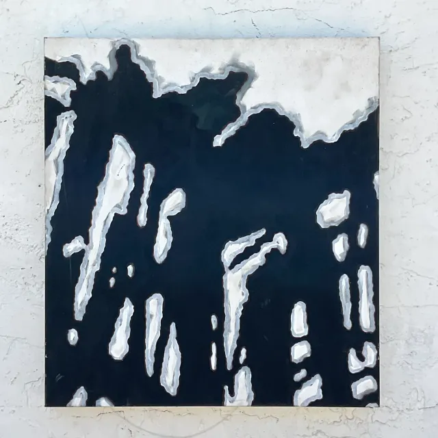 Vintage Boho Abstract Oil Painting on Canvas — additional photo 2