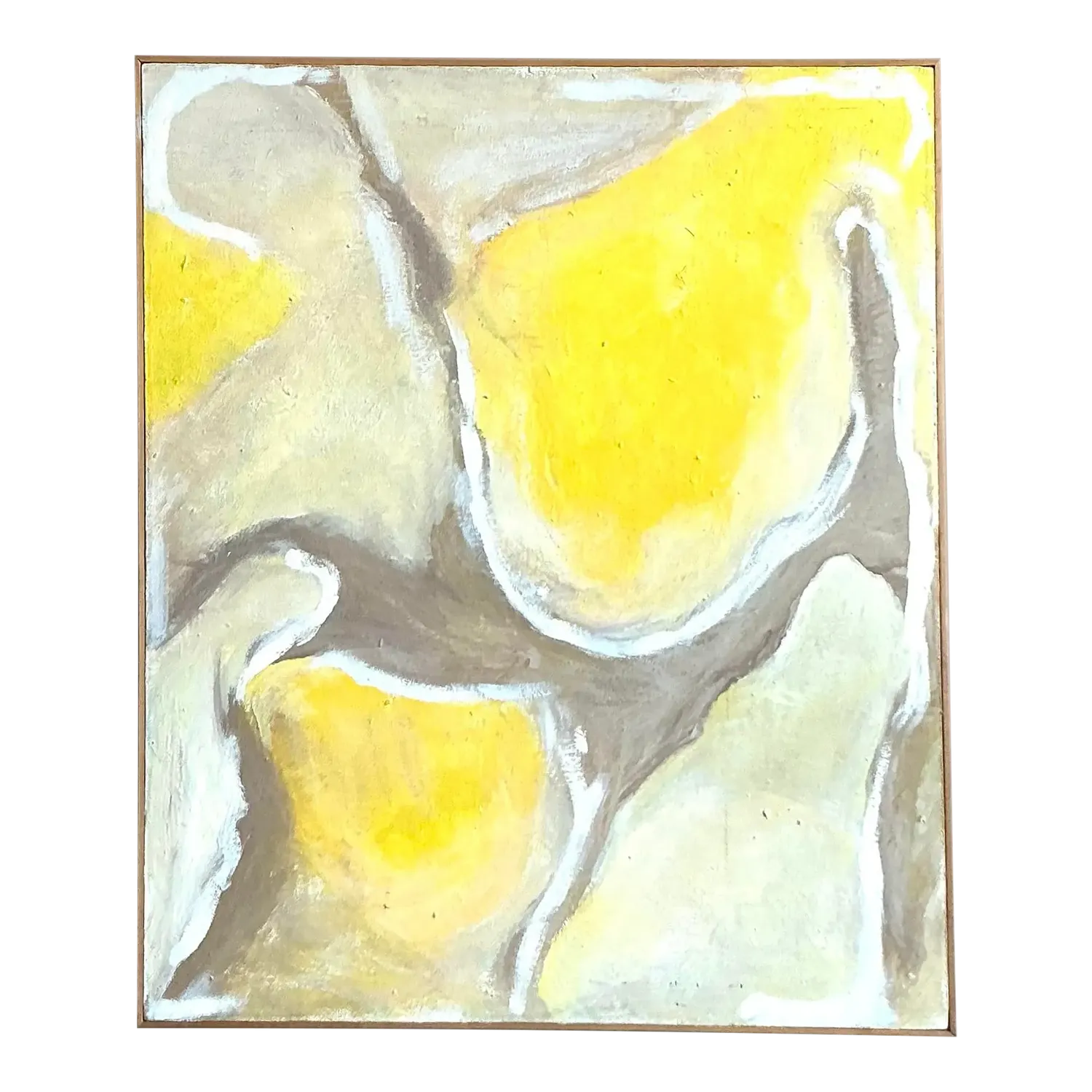 Vintage Boho Abstract Oil Painting on Canvas — additional photo 3