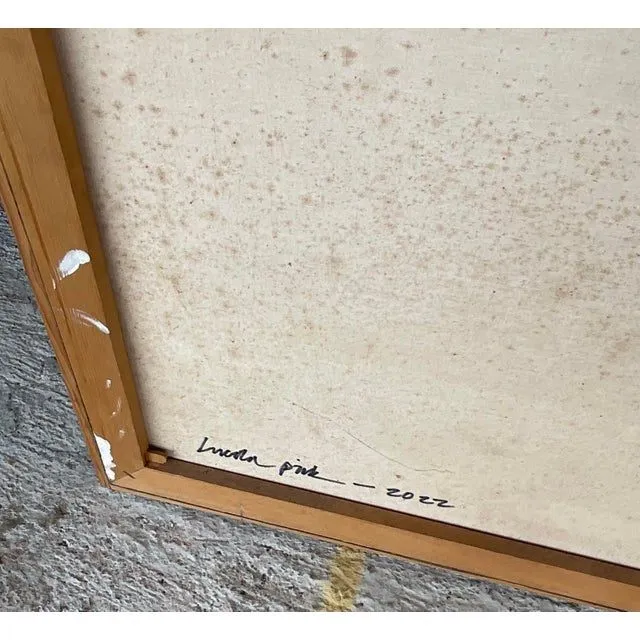 Vintage Boho Abstract Painting Signed Lincoln Park — additional photo 7