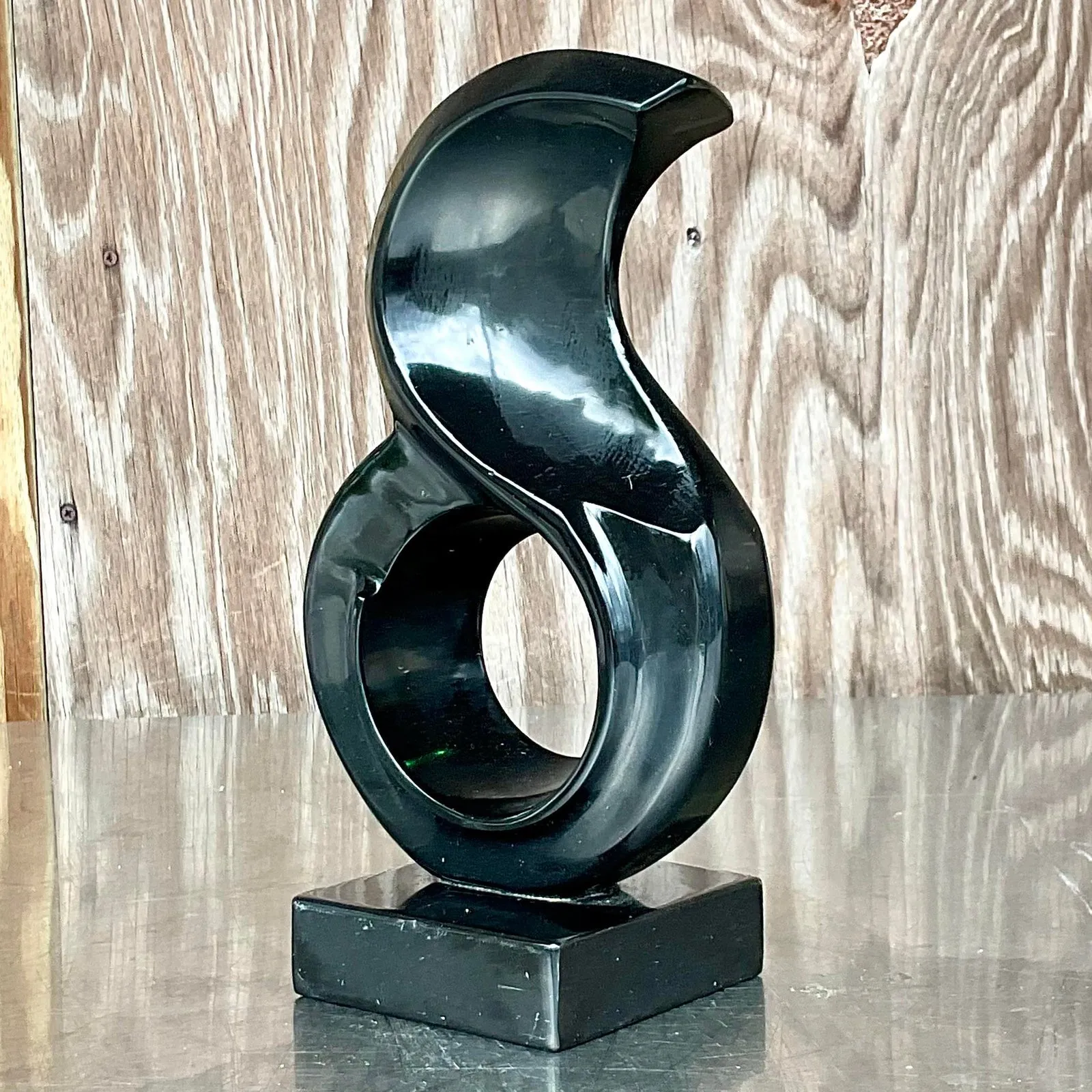 Vintage Boho Abstract Stone Sculpture — additional photo 3