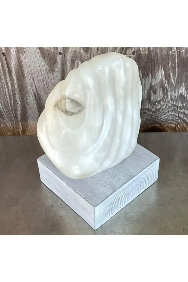 Vintage Boho Abstract Stone Sculpture - Stone, 13W x 15.5H — additional photo 1
