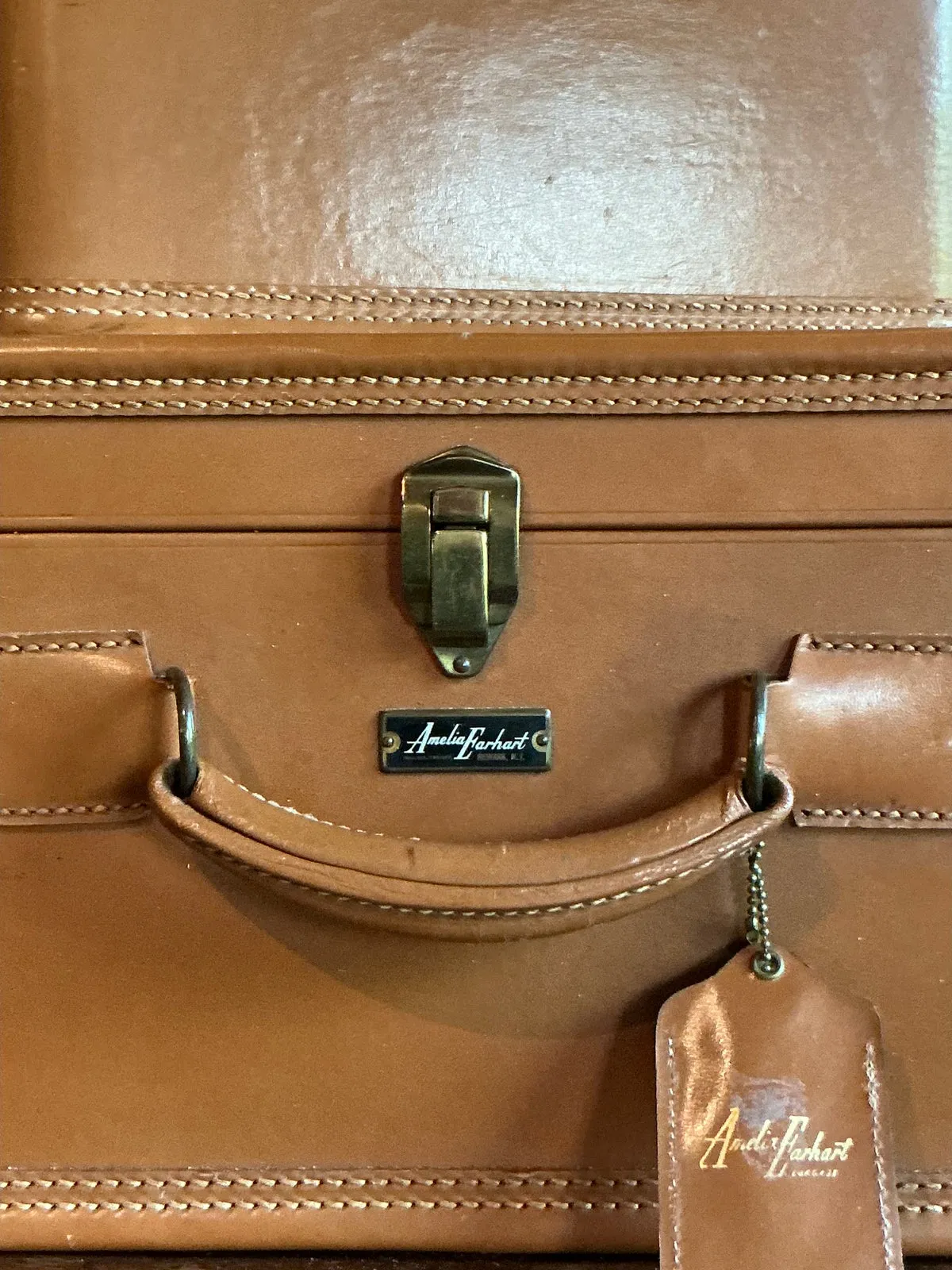 Vintage Boho Amelia Earhart Luggage Set